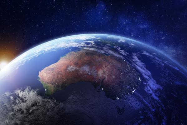 A view of Australia from space
