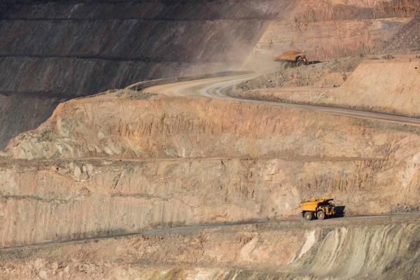 An overview image of a mine