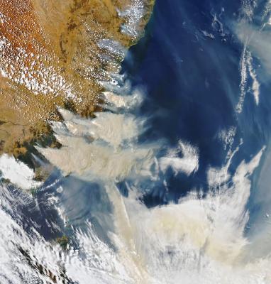 A view of earth from space