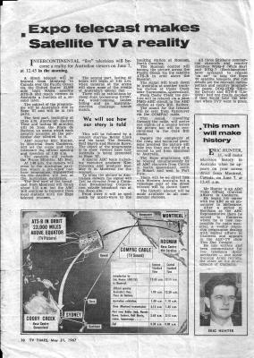 A scan of an archived newspaper article about Australia's contribution to a scientific endevour