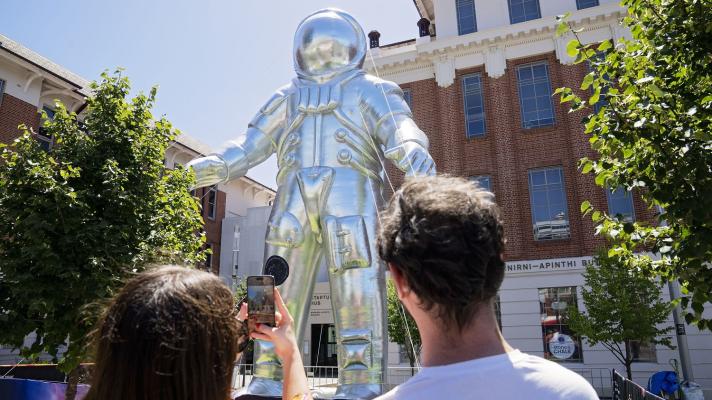 Giant inflatable astronaut