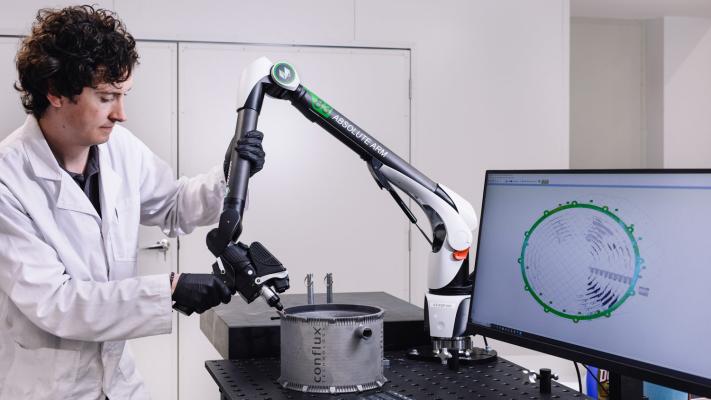 Performing quality checks on a 3D-printed heat exchanger with a virtual 3D model