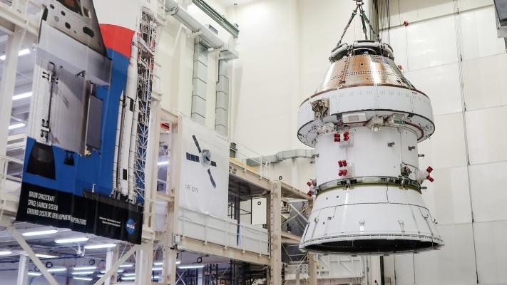 Orion space capsule