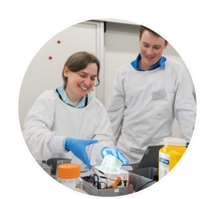 two scientists in a lab