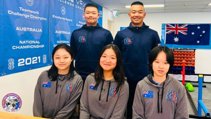Participants from the Kibo Robot Programming Challenge.