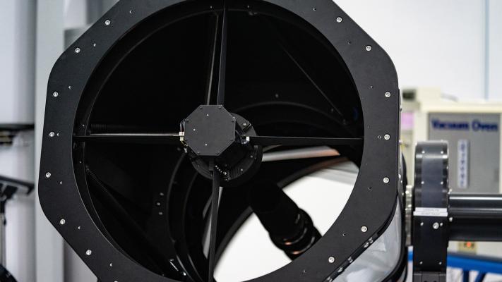 Close-up view of the telescope. Credit: ANU