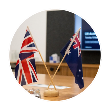 UK-Australia flags