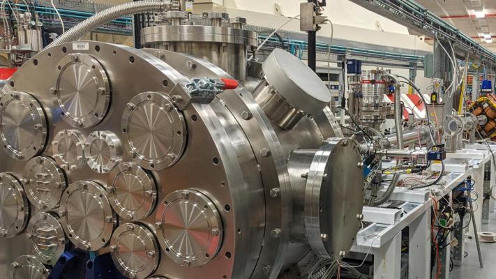 Inside the Heavy Ion Accelerator Facility. Credit: The Australian National University