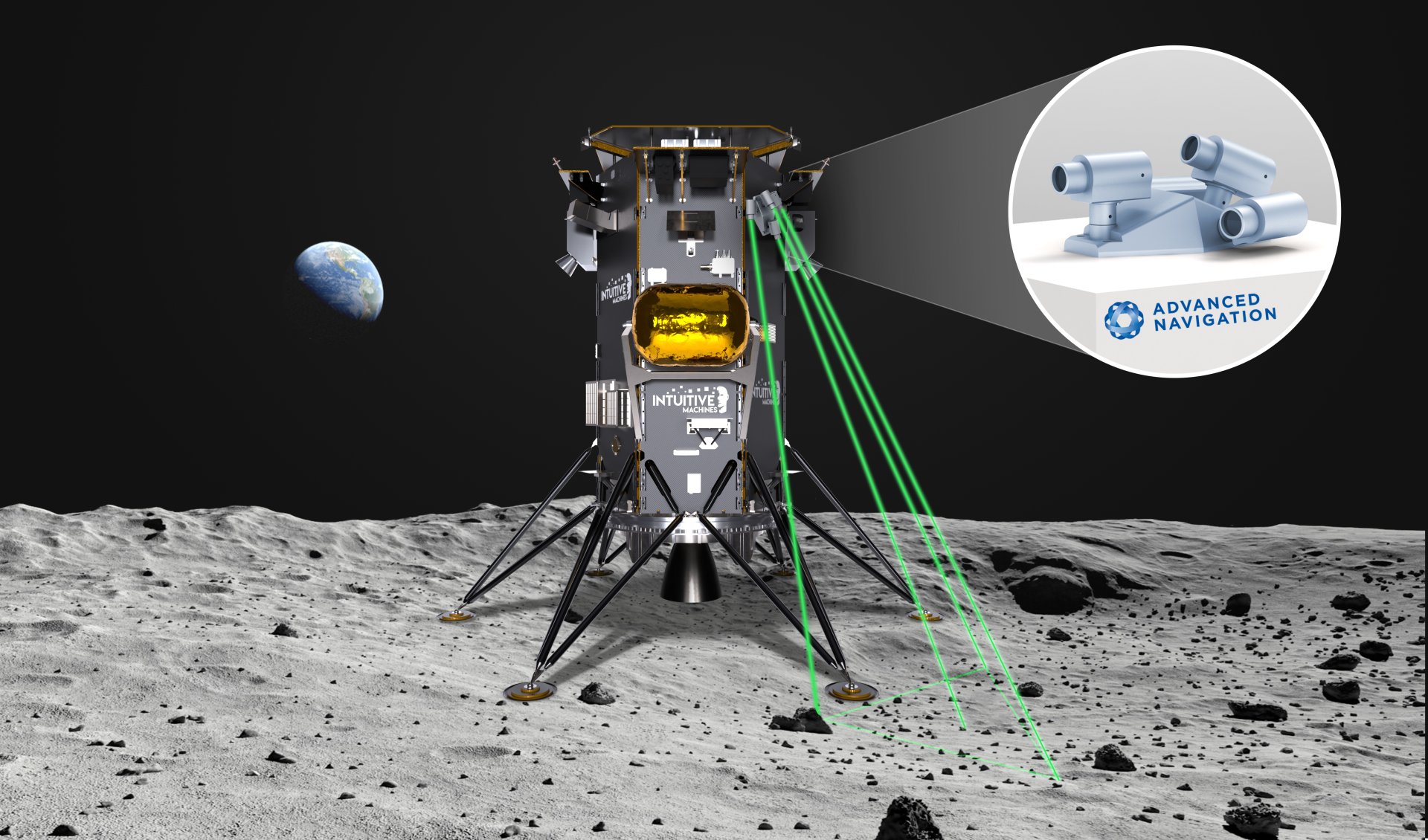 Nova-C Lander on the Moon