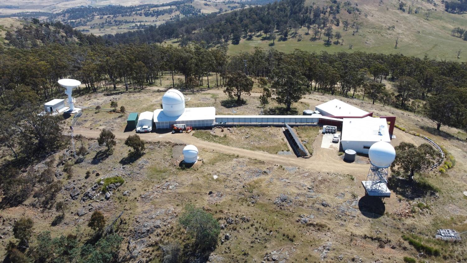 Wider aerial view of Greenhill Observatory (credit UTAS)
