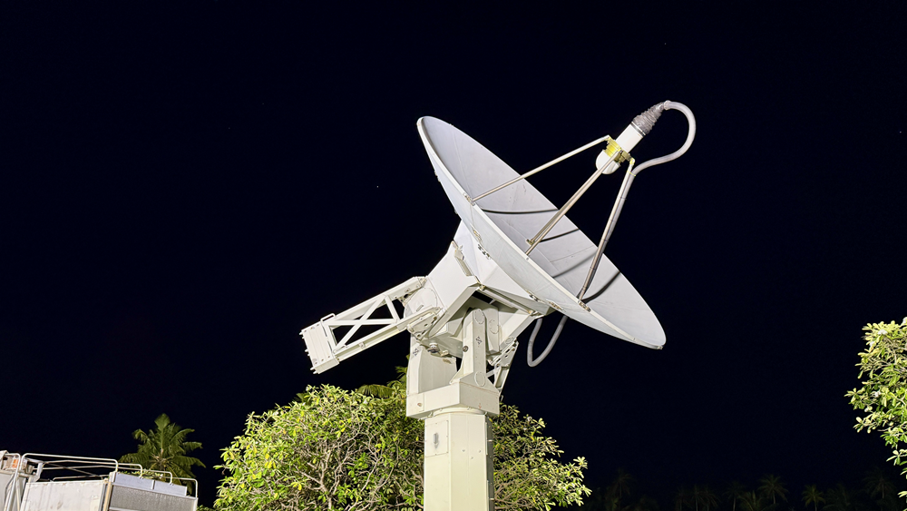 Telemetry Tracking and control Terminal - CKI at night
